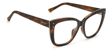 Designer Women Jimmy Choo Eyeglasses: JC328/G - Havana(2)- SpecSMART Eye Clinic (Diagonal View)
